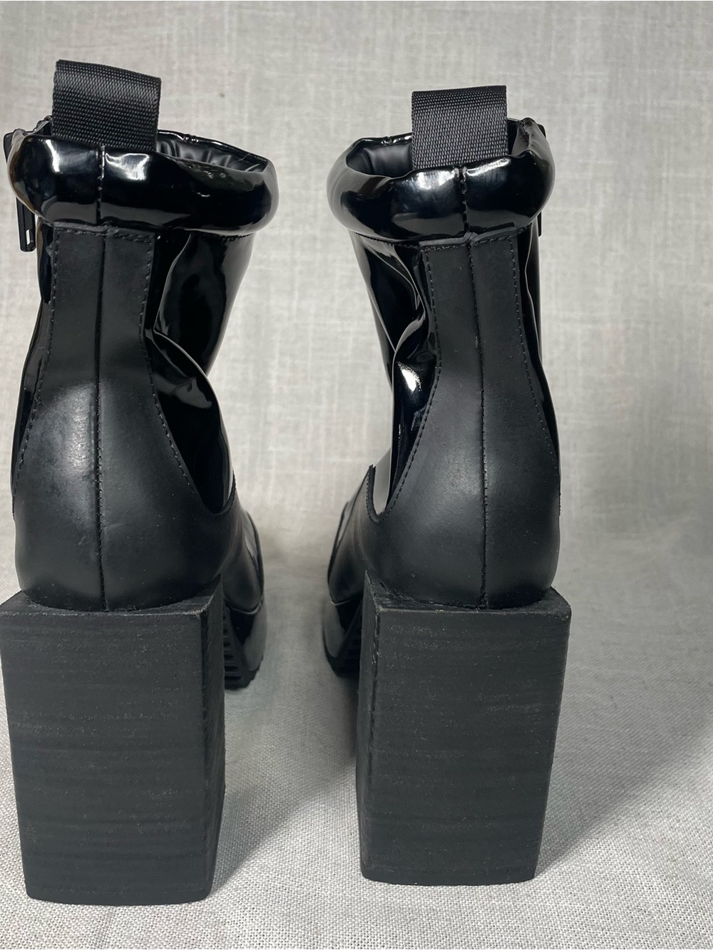 POSTER GRL x Dolls Kill Platform Black Patent Leather Boots - Picture 9 of 12